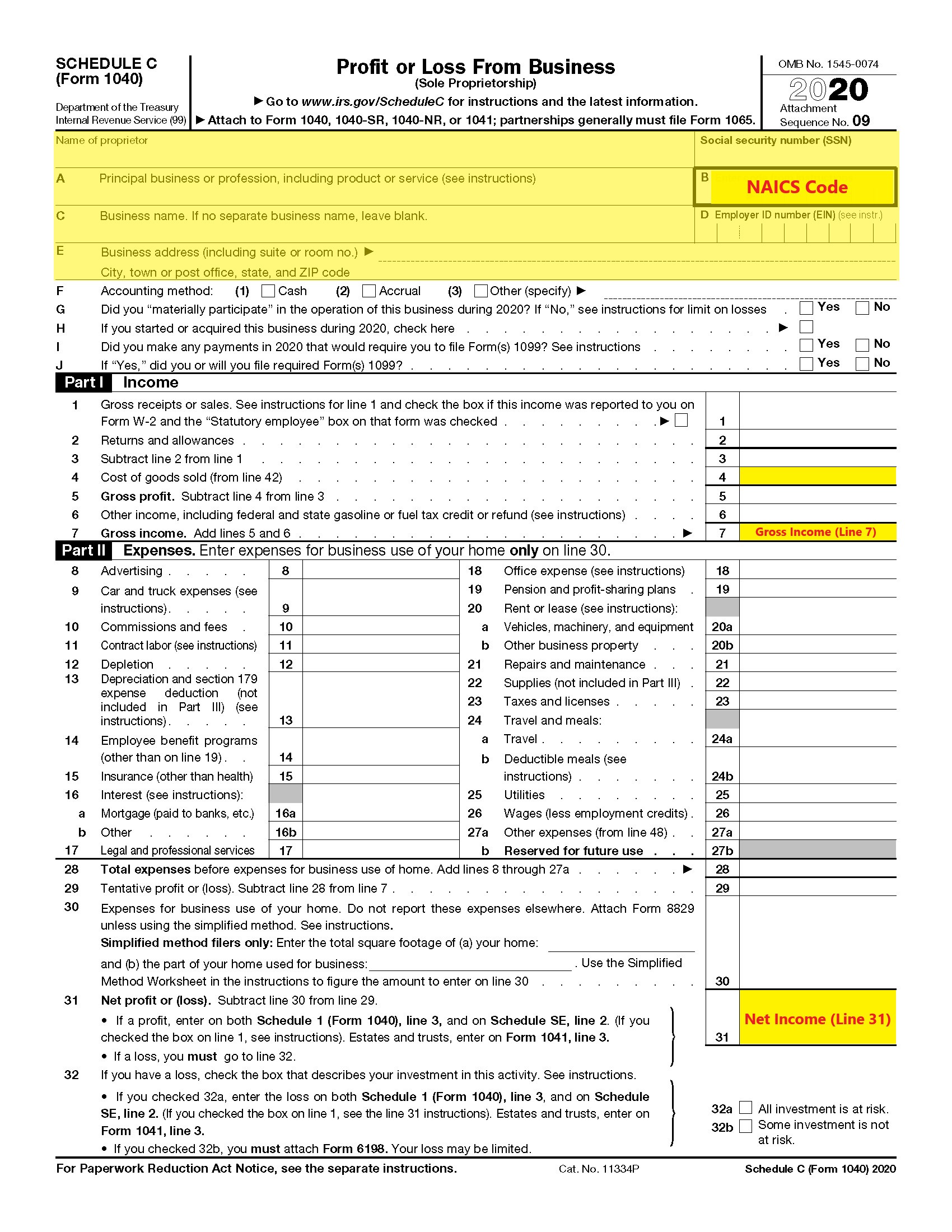 PPP Second Draw Application Tutorial - Self Employed (Schedule C/1099